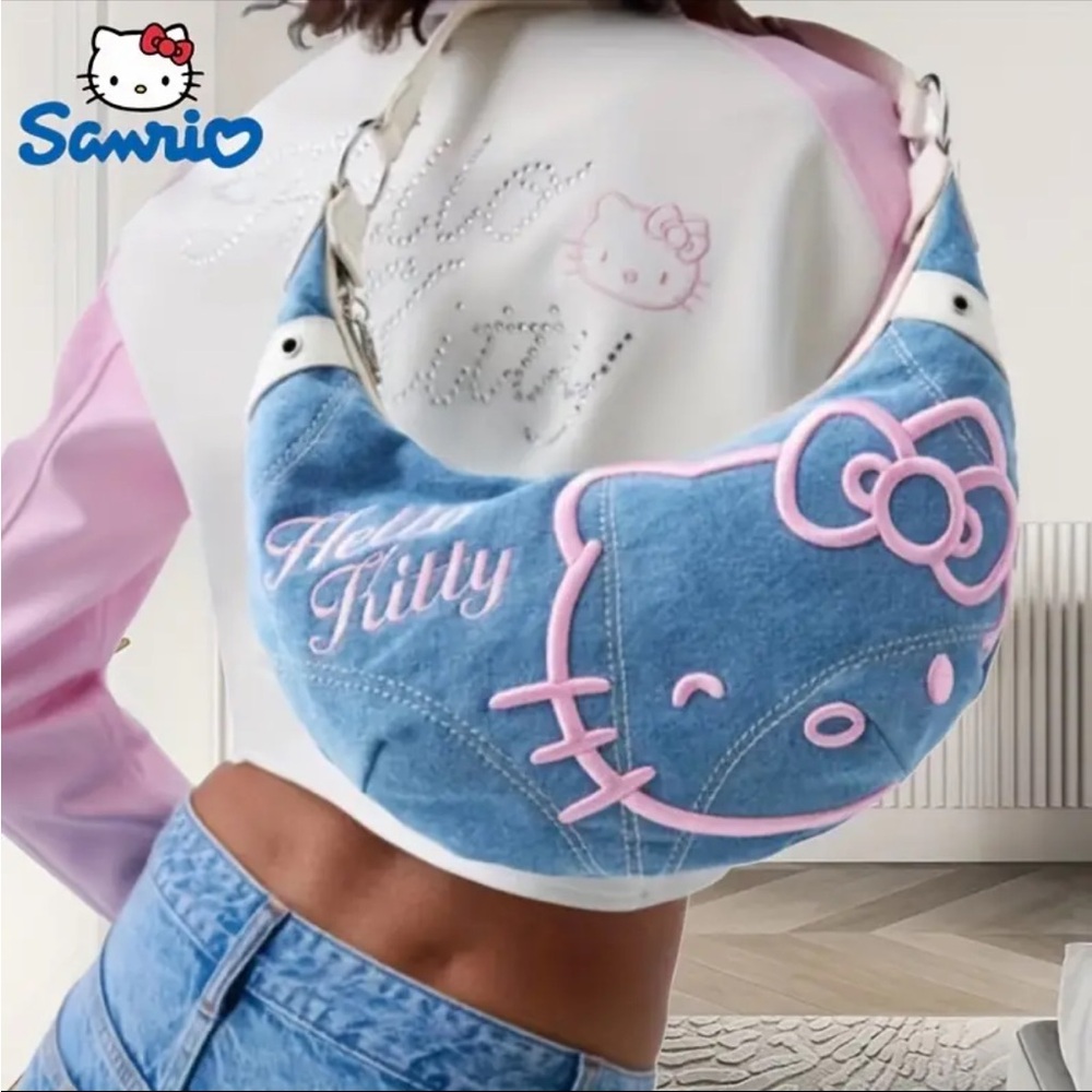 Denim Hello Kitty Purse, Denim Hello Kitty Bag